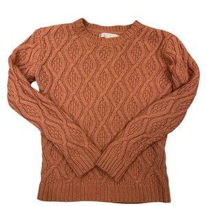 Kaisely Kids Cable Knit Sweater - Rust rose